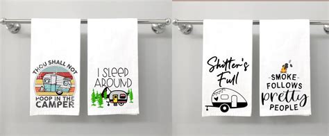 Camping Hand Towels Funny RV Towel RV Kitchen Towels RV | Etsy