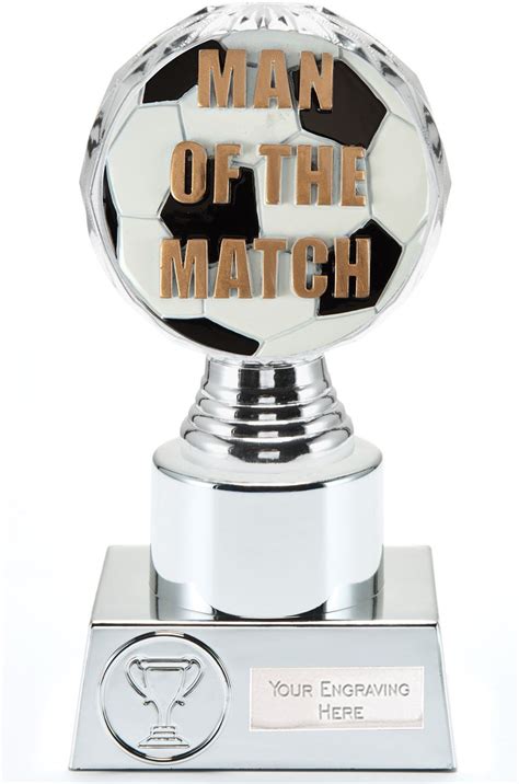 Man of the Match Trophy Silver Hemisphere 16.5cm (6.5")