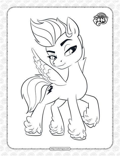 MLP Zipp Storm Pdf Coloring Pages