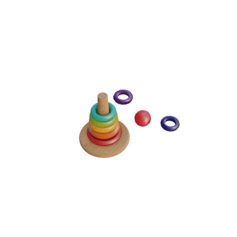 Wooden Xylophone Toy 3D Model Low Poly Game Ready