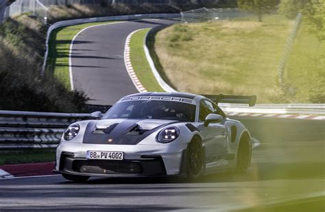 Watch the 2023 Porsche 911 GT3 RS lap the 'Ring in 6:49