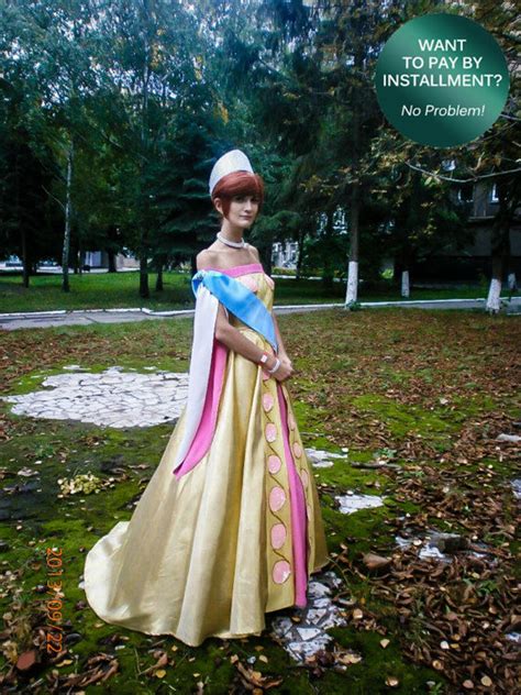 Anastasia Cosplay Golden Final Dress Halloween Costume Adult - Etsy