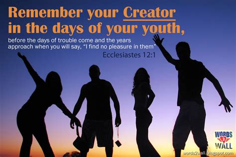 神学山寨逍遥游: Remember Your Creator While Young