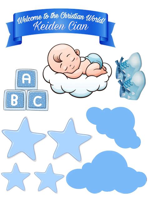 Christening Cake Toppers, Baby Boy Christening, Imprimibles Baby Shower, Moldes Para Baby Shower ...