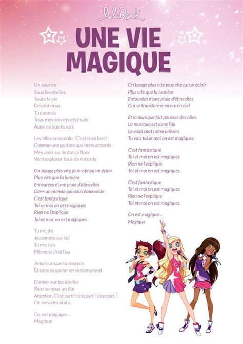 secrets et paroles - Lolirock | Chanson pour anniversaire, Lolirock chanson, Chanson