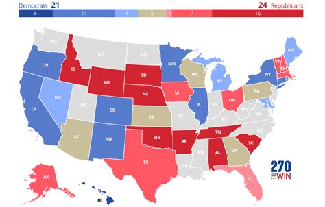 2021-22 Gubernatorial Elections Interactive Map