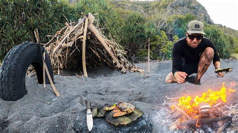 3 DAYS solo survival (NO FOOD, NO WATER, NO SHELTER) on an island with only a POCKET KNIFE - YouTube