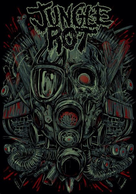 Jungle Rot | Metal artwork, Metal typography, Heavy metal art