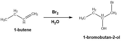 Draw the product formed when 1-butene is treated with each r | Quizlet