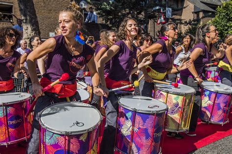 Swing and samba as the Notting Hill Carnival dances into action in shadow of Grenfell Tower ...