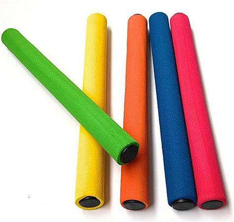 Amazon.com : KIKEEP Track and Field Relay Batons Sticks Assorted Color Relay Running Race Batons ...