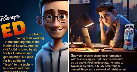 AI Transforms Edward Snowden's Story Into A Disney Movie With A Happy ...