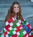 EasyStart Festive Pre-Cut Quilt Kit - Complete with Christmas Patterns ...