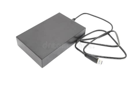 External Hard Drive for Backup Stock Photo - Image of connection ...