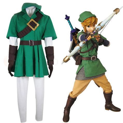 The Legend of Zelda Link Cosplay Costume For Men full Set-in Anime ...