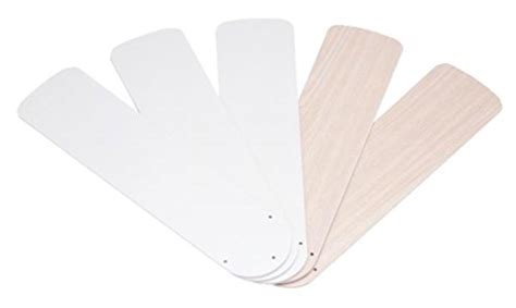 42Inch Outdoor Replacement Fan Blades Ceiling Fan White/Bleached Oak 5 ...