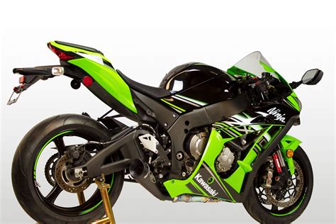 2016-18 Kawasaki ZX10R GP Slip On – Black – Shop M4 Exhaust