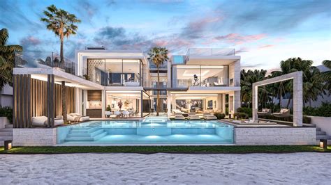 The Palm Villa in #Jumeirah #dubai #uae by Kristina O. Bråteng. #architecture | Luxury exterior ...