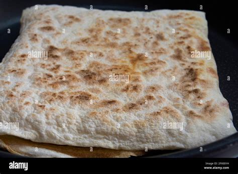 traditional turkish cuisine: flatbread. With Cheese or vegetables Stock ...