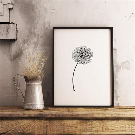 Printable Bedroom Wall Art Minimalist Floral Illustration - Etsy