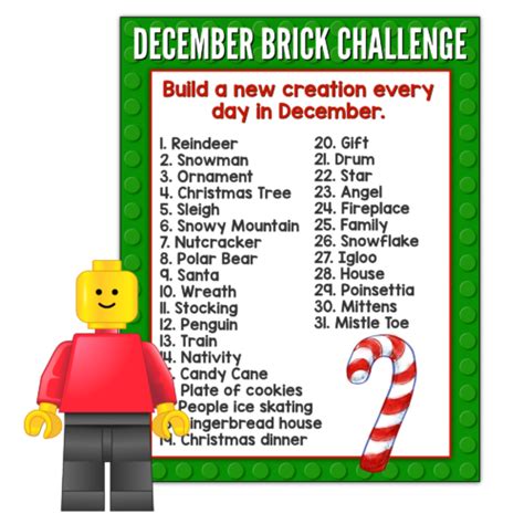 December Brick Challenge FREEBIE - My Joy-Filled Life