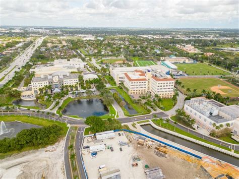 Aerial Photo Nova Southeastern University Campus Davie FL Editorial Stock Image - Image of ...