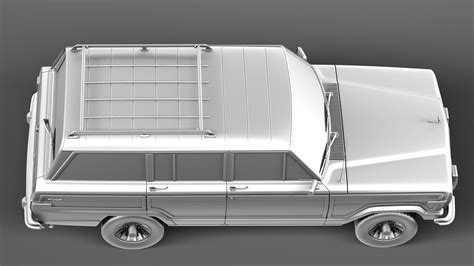 Jeep Wagoneer Woody 1980 - 3D Model by SQUIR