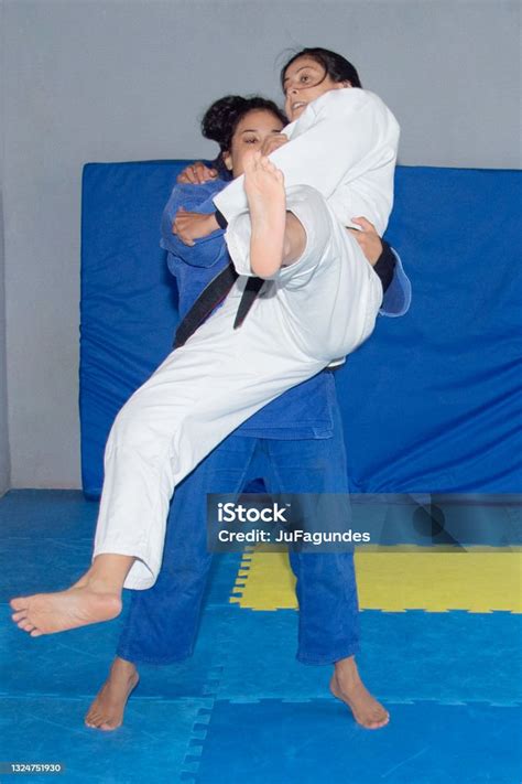 Black Belt Judo Fighters Stock Photo - Download Image Now - 20-24 Years ...