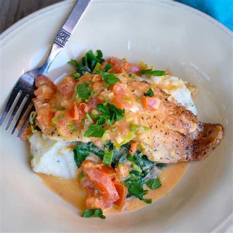 Tilapia with a Creamy Tomato Sauce - Cook This Again Mom