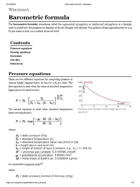 Barometric Formula - Wikipedia | PDF | Transparent Materials ...