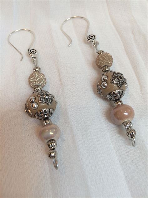 Glass bead earrings