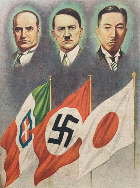 Three Axis Leaders: Mussolini, Hitler and Konoe (1941) : r ...