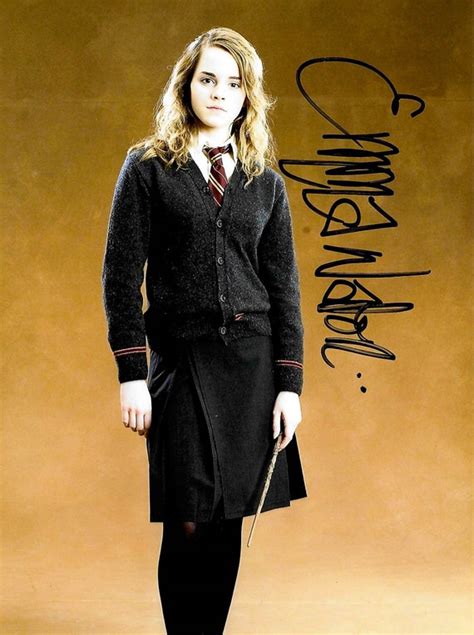 Emma Watson harry Potter Hand-signed Autograph COA | Etsy