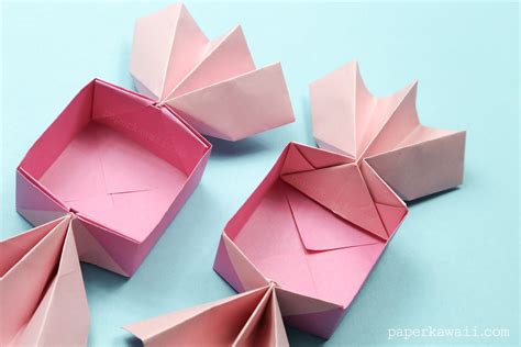 Origami Candy Box & Lid Instructions - Paper Kawaii