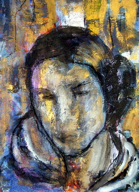 mujer con monho I Painting by Soledad Fernandez - Fine Art America