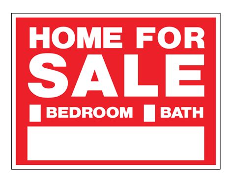 Buy our "Home For Sale" coroplast real estate sign from Signs World Wide