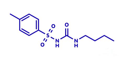 Tolbutamide Diabetes Drug Molecule Photograph by Molekuul/science Photo Library - Pixels