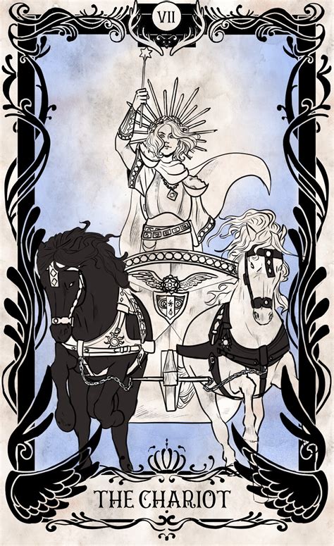 ArtStation - Tarot Card Design - The Chariot