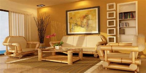 Bamboo Living Room Furniture Set with Cushion