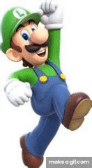 Luigi Runs away on Make a GIF