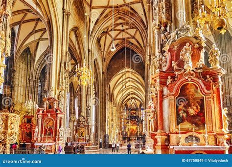 Interior St. Stephen S Cathedral(Stephansdom) Editorial Stock Image - Image of cathedral ...