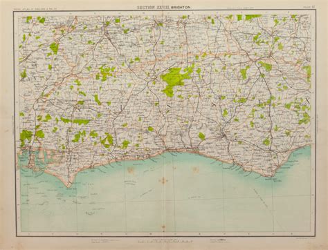 Victorian Regional Map of Brighton - The Antique Map Shop