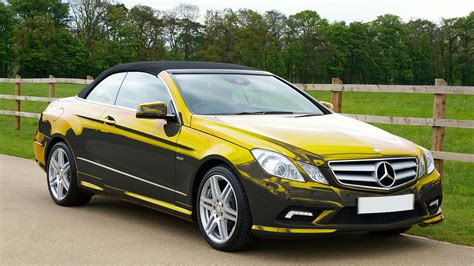 Black Mercedes Benz Convertible on Gray Concrete Floor · Free Stock Photo