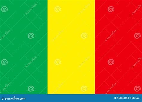 Mali Country Flag Colors Vector Stock Vector - Illustration of flag ...