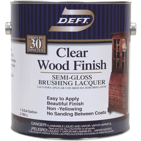 Deft Interior Lacquer, Clear Wood Finish - Walmart.com