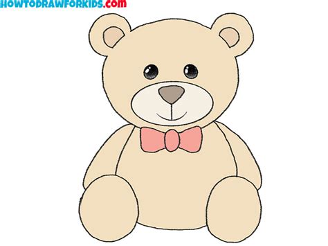 How To Draw A Cute Teddy Bear Face Draw So Cute Anima - vrogue.co