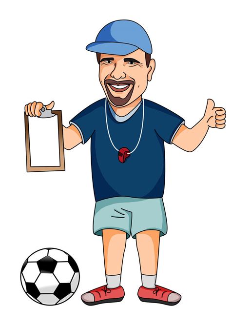 Entry #4 by malathy27 for Create A 2D Soccer Coach Character | Freelancer