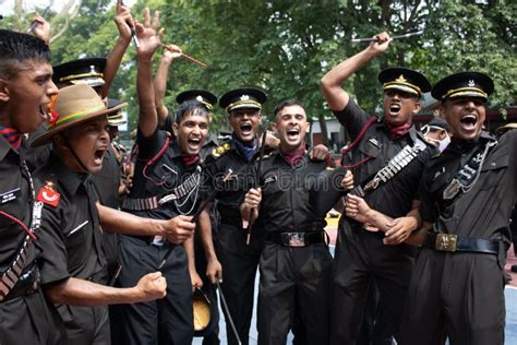 IMA Indian Military Academy Cadets after Passing Out Parade, Expressing ...