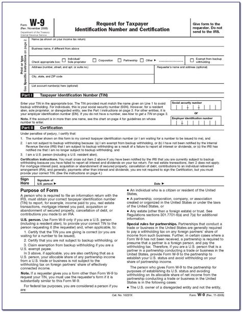 Blank W 9 Form Printable 2025 - Camila Sileas