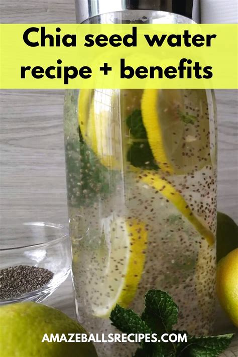 Chia Seed Water Recipe For Weight Loss